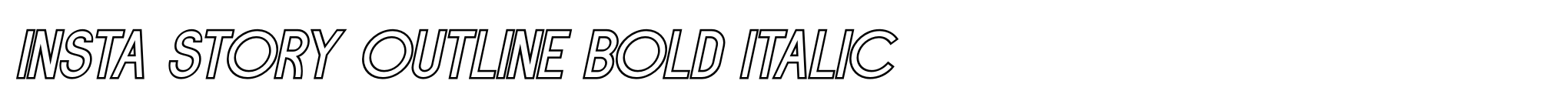 Insta Story Outline Bold Italic image